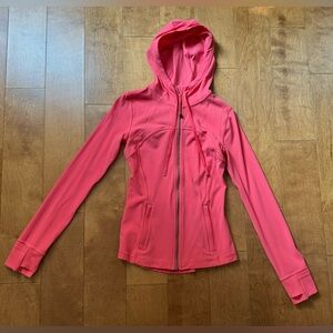NWOT Lululemon Define Hooded Jacket in pale raspberry